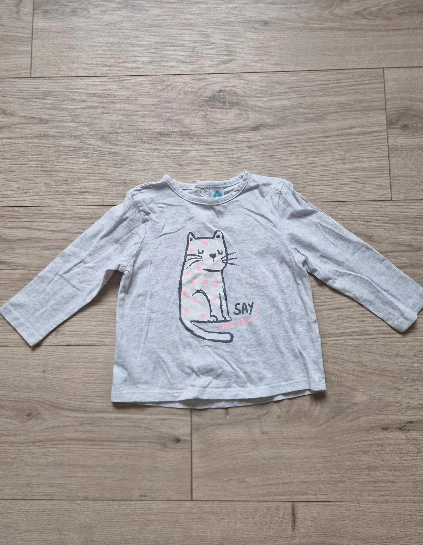 🐱 T‑shirt manches longues – TEX baby – bébé fille – 12 mois – bon état